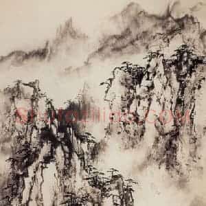 1981年 董寿平《黄山》国画山水写意作品图片赏析