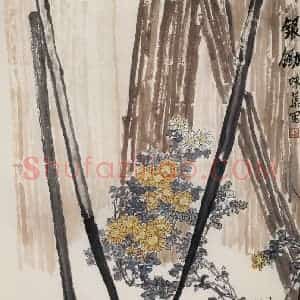 1963年 郭味蕖《银锄》国画花鸟写意作品图片赏析