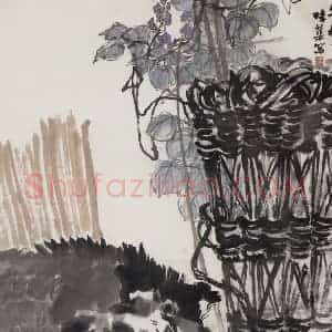 1963年 郭味蕖《午梦》国画花鸟兼工带写作品图片赏析