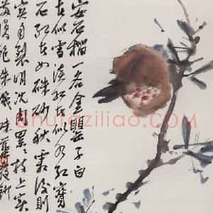 60年代末 郭味蕖《蔬果册页》国画花鸟写意作品图片赏析