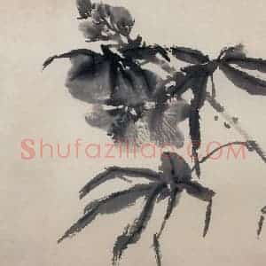 1970年 郭味蕖《水墨花卉册》国画花鸟写意作品图片赏析
