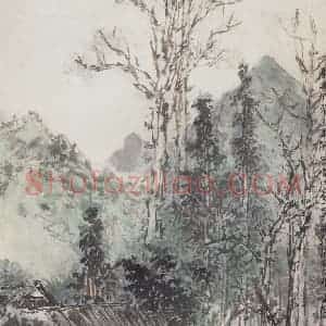 1963年 郭味蕖《历井扪参兴未阑》国画山水写意作品图片赏析