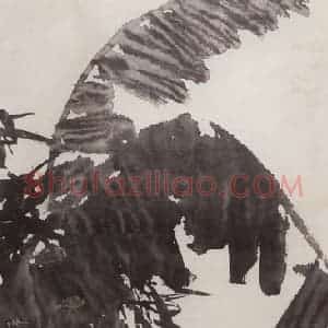 1956年 郭味蕖《大雨连朝》国画花鸟写意作品图片赏析