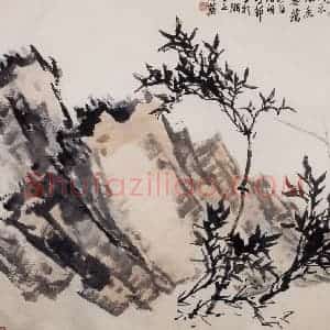 50年代末 郭味蕖《清风摇翠》国画花鸟写意作品图片赏析