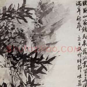 1960年 郭味蕖《秋声》国画花鸟写意作品图片赏析