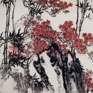 1962年 郭味蕖《大好春光》国画花鸟写意作品图片赏析