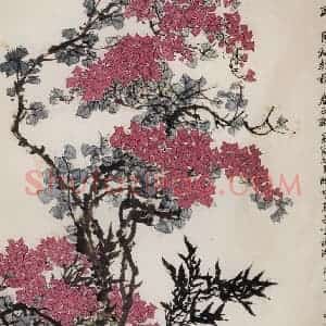 1962年 郭味蕖《馥馥春正酣》国画花鸟写意作品图片赏析