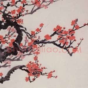 70年代 萧淑芳《报春》国画花鸟作品图片赏析