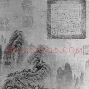 五代 巨然《富春山图》国画山水作品图片赏析