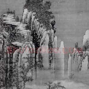 北宋 郭熙《雪山行旅图》国画山水作品图片赏析