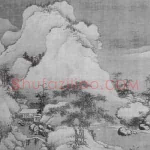 北宋 郭熙《雪景山水图》国画山水作品图片赏析