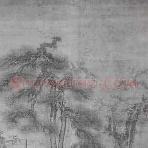 北宋 郭熙《观碑图》国画山水作品图片赏析