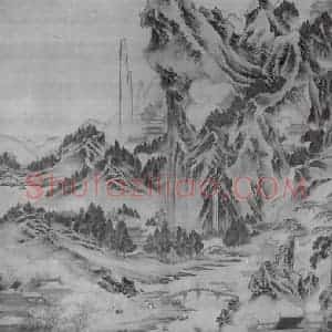 北宋 郭熙《滕王阁图》国画山水作品图片赏析