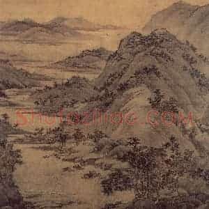 五代 董源《龙袖骄民图》国画山水作品图片赏析