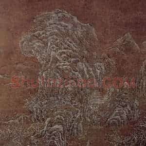 五代 荆浩《雪景山水图》国画山水作品图片赏析