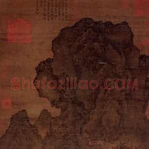 五代 关仝《关山行旅图》国画山水作品图片赏析