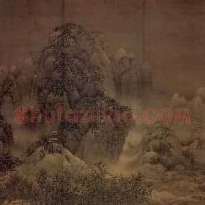 北宋 范宽《雪景寒林图》国画山水作品图片赏析
