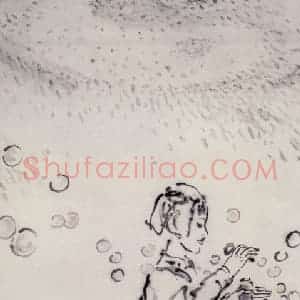 2000年 吴山明《广场的风》国画人物作品图片赏析