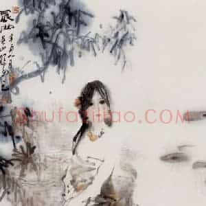 1989年 吴山明《晨曲》国画综合作品图片赏析