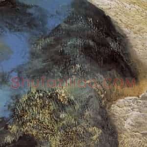 80年代 何海霞《激流勇进图》国画山水工笔作品图片赏析