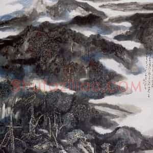 1996年 何海霞《九寨沟》国画山水写意作品图片赏析