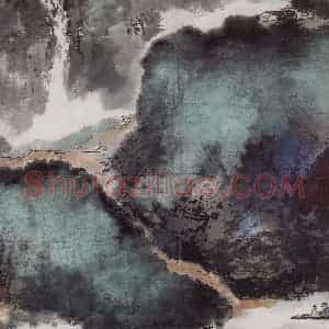 杨善深《归舟》国画山水作品图片赏析