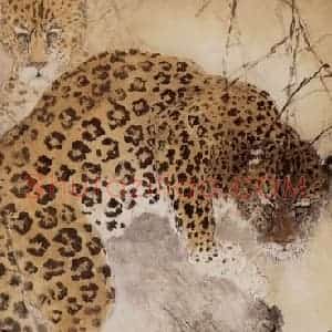 杨善深《南山豹隐》国画综合作品图片赏析