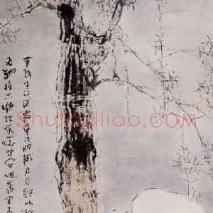 杨善深《白鹭》国画花鸟作品图片赏析