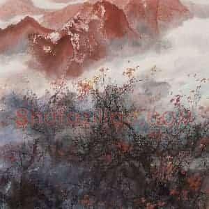 近现代 宋雨桂《菁山行》国画山水作品图片赏析