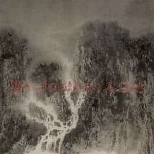 近现代 宋雨桂《长江明珠图》国画山水作品图片赏析