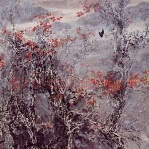 近现代 宋雨桂《菁山行》国画山水作品图片赏析