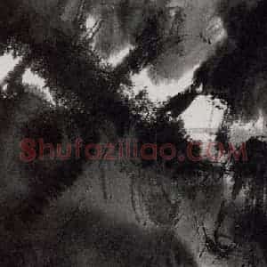 近现代 宋雨桂《寒云赋》国画山水作品图片赏析