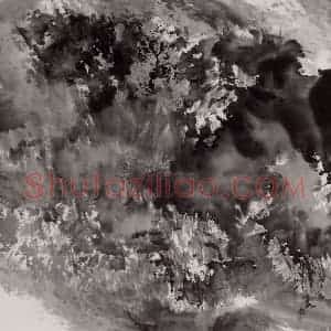 近现代 宋雨桂《水墨》国画山水作品图片赏析