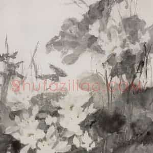 近现代 宋雨桂《仙子图》国画山水作品图片赏析