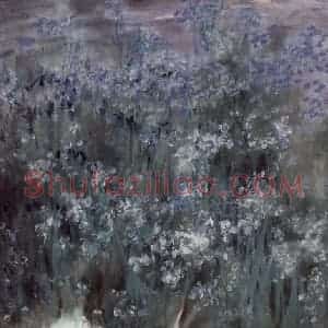 近现代 宋雨桂《小夜曲》国画山水作品图片赏析