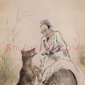 1962年 方人定《东郭先生》国画综合作品图片赏析
