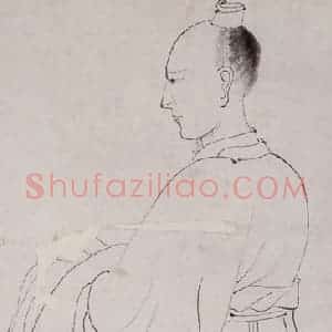 1947-1949年 方人定《高古游丝描》国画人物作品图片赏析