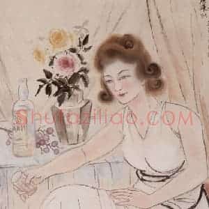 1940年 方人定《纽约荡妇》国画人物作品图片赏析