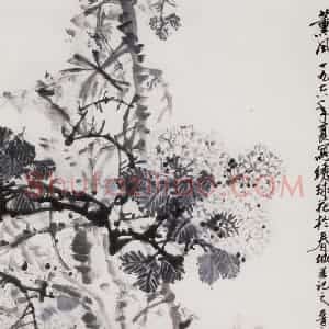 1978年 王晋元《薰风》国画花鸟写意作品图片赏析