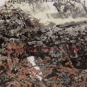 1989年 王晋元《山野秋色》国画花鸟写意作品图片赏析