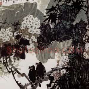 1978年 王晋元《版纳所见》国画花鸟写意作品图片赏析