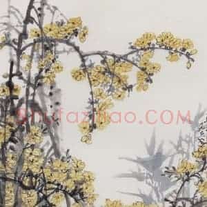 1978年 王晋元《花卉四屏》国画花鸟写意作品图片赏析