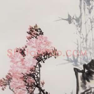 1978年 王晋元《花卉四屏》国画花鸟写意作品图片赏析