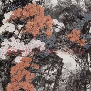 1979年 王晋元《涧》国画花鸟写意作品图片赏析