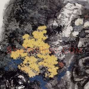 1984年 王晋元《山野》国画花鸟写意作品图片赏析