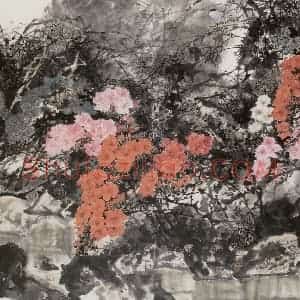 1987年 王晋元《山野晴暖》国画花鸟写意作品图片赏析