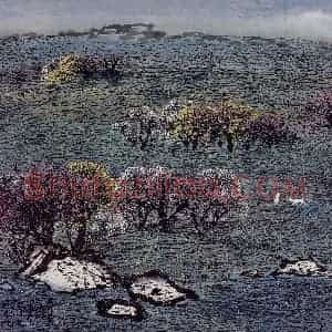 1996年 刘宝纯《屏东龟山》国画山水作品图片赏析