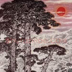 2002年 刘宝纯《大海荡荡水所归》国画山水作品图片赏析