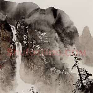 1983年 刘宝纯《秋兮》国画山水作品图片赏析
