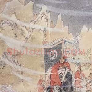 1985年 任率英《边塞诗》国画人物作品图片赏析